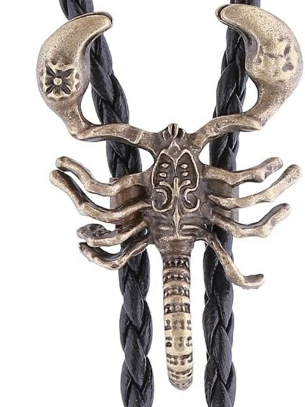 Scorpion Bolo Tie Western Neck Tie Silver Tone Cowboy New